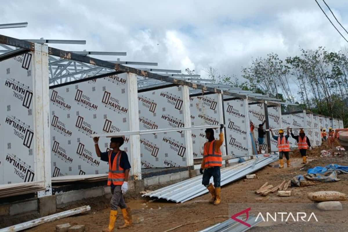 Target Rampung Minggu Pertama Ramadan, Kementerian PU Kebut Huntara Tapanuli Selatan
