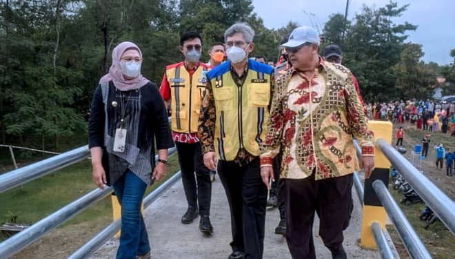 Jembatan Gantung Sukawera Indramayu Diresmikan, Digadang-gadang Jadi Terpanjang di Indonesia