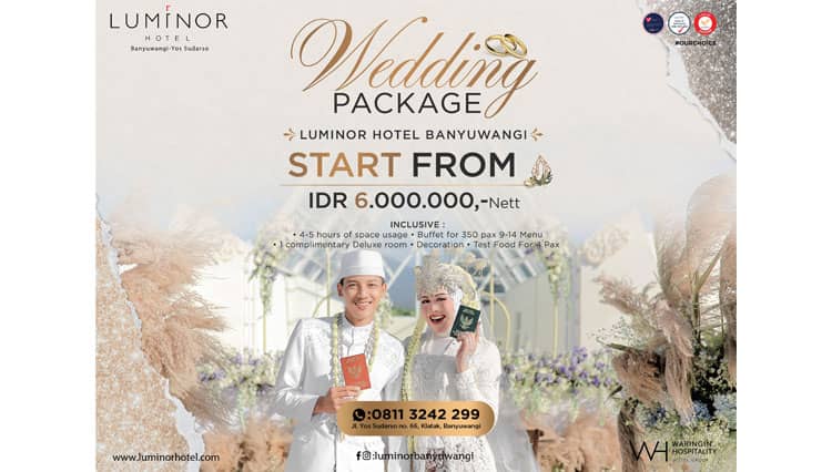 Throw Your Wedding Party at Luminor Hotel Banyuwangi