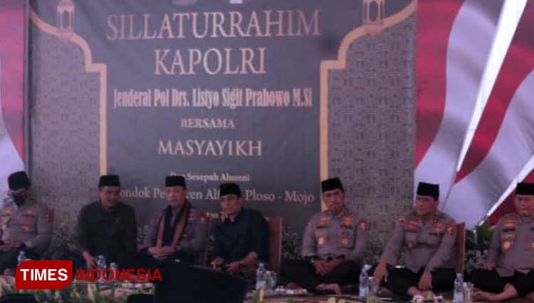 Kapolri Silaturahmi ke Ponpes Besar di Wilayah Kediri