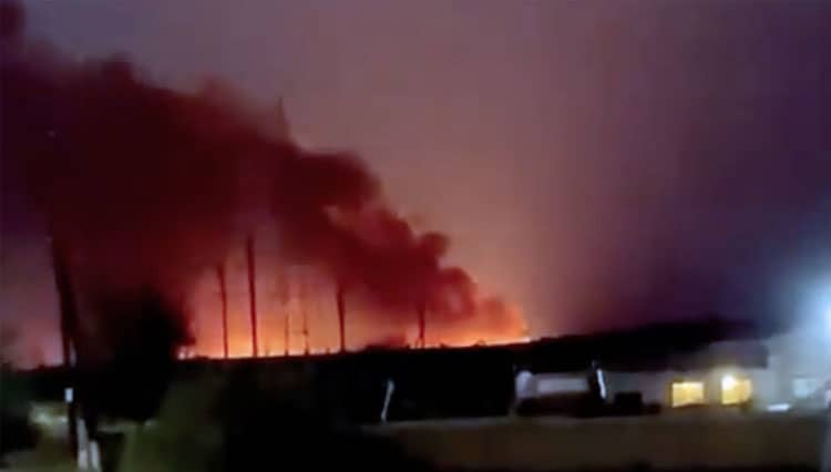Kali Ketiga Gudang Amunisi Rusia Terbakar dan Meledak Dekat Ukraina