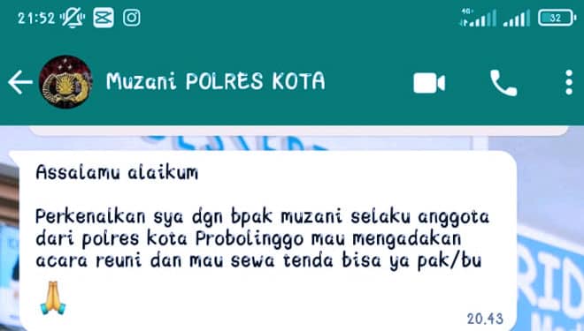 Modus Baru Sasar Pemilik Rias Pengantin, Penipu Mengaku Anggota Polres Probolinggo Kota