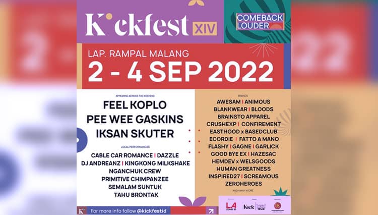 Kickfest XIV Malang Tinggal Hitungan Jam! Catat Jadwalnya
