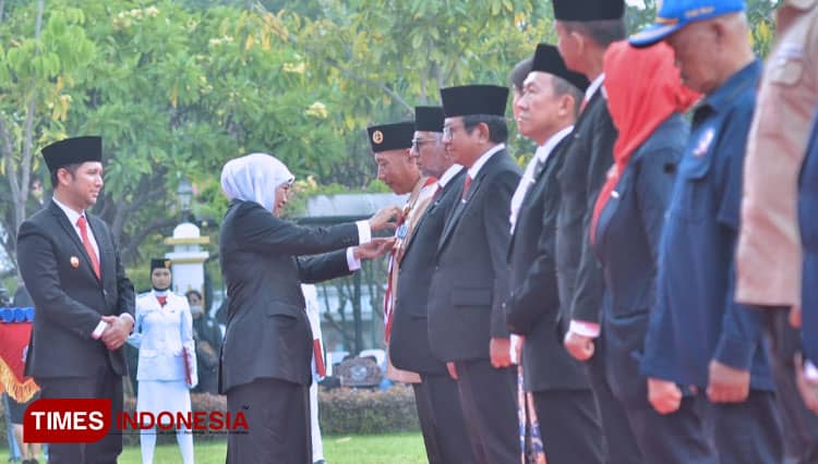 Inisiasi Pramuka Produktif, Arum Sabil Terima Lencana Jer Basuki Mawa Beya 