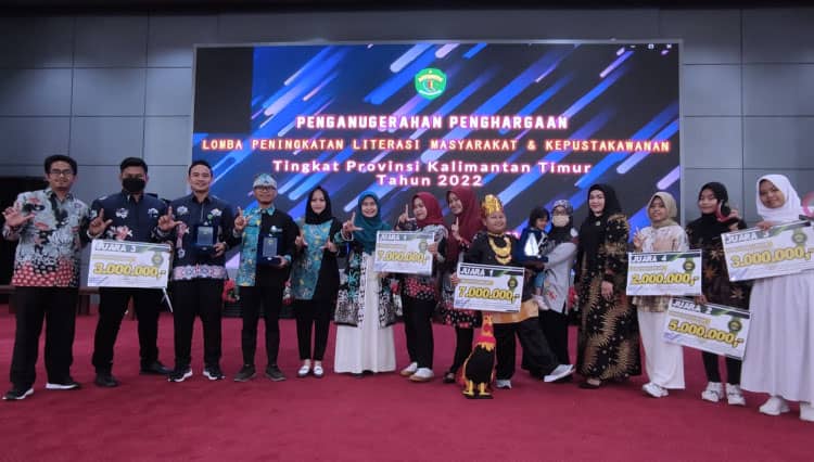 Kota Bontang Sabet Juara Terbanyak Lomba Peningkatan Literasi dan Minat Baca Tingkat Provinsi Kaltim