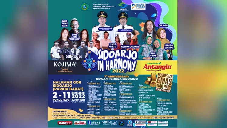 Festival Sidoarjo In Harmony 2022 Bertabur Kreasi Pertunjukan Seni Budaya