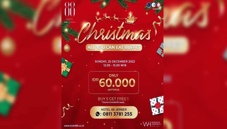 Hotel 88 Jember Hadirkan Puluhan Menu Spesial Temani Perayaan Natal dan Tahun Baru