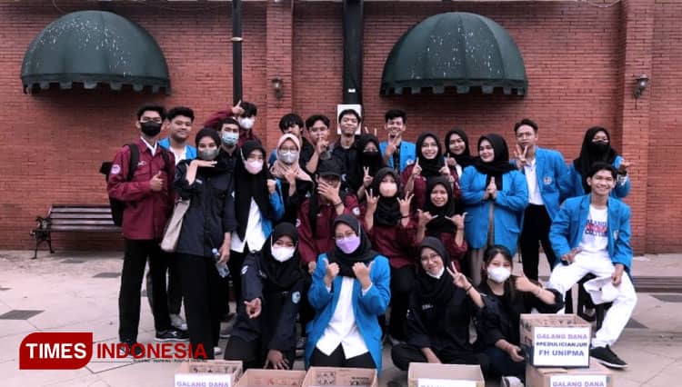 Mahasiswa Hukum Unipma Madiun Galang Dana Peduli Cianjur