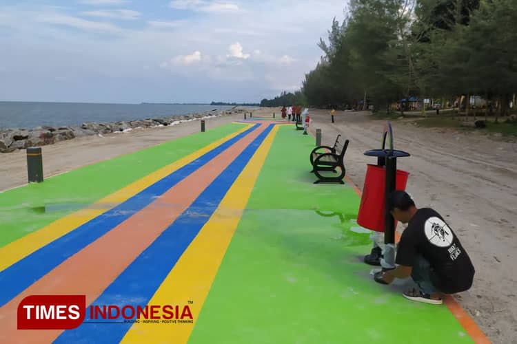 BWS Babel Percantik Pantai Arung Dalam