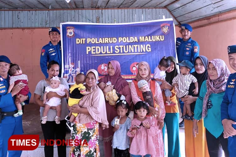 Dit Polairud Polda Maluku Edukasi Masyarakat Pesisir Peduli Stunting
