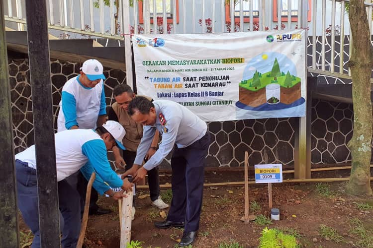 Peringati Hari Air Dunia, Lapas Banjar Sukseskan Gerakan Masyarakat Biofori