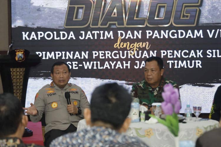 Kapolda dan Pangdam Minta Perguruan Silat se-Jatim Sudahi Pertikaian