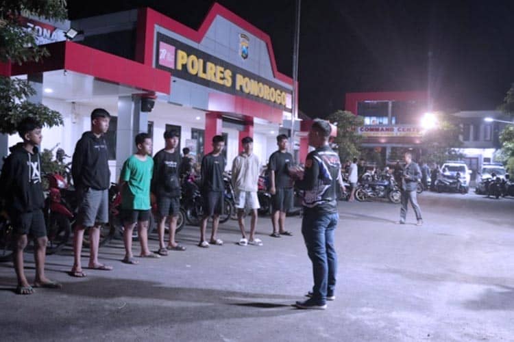 Razia Balap Liar Jelang Ramadan, Polres Ponorogo Amankan 41 Motor Curian