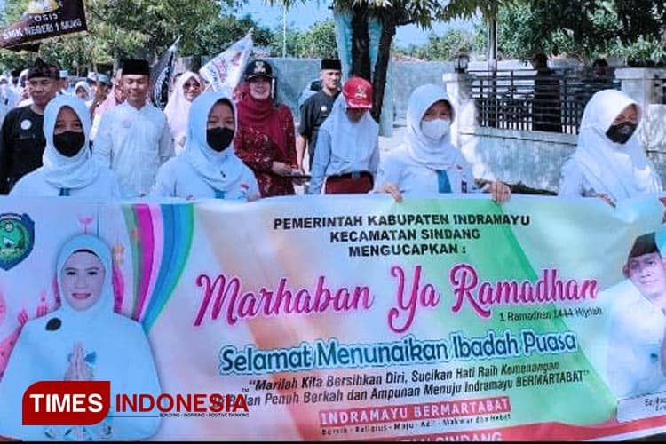 Sambut Ramadan 2023, Masyarakat Indramayu Ikuti Pawai Tarhib