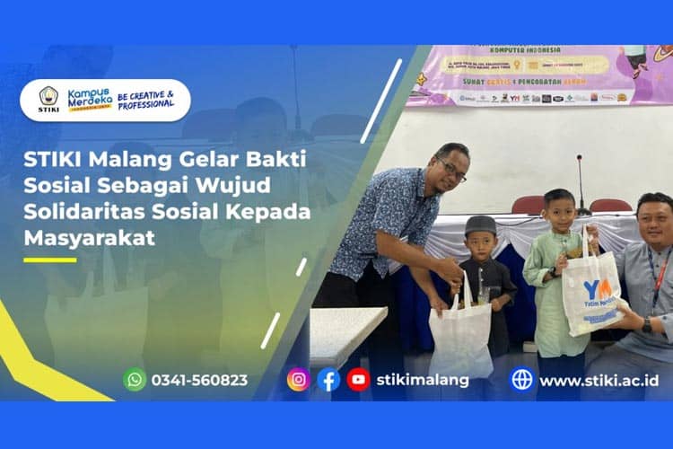STIKI Malang Gelar Bakti Sosial Sebagai Wujud Solidaritas Sosial Kepada Masyarakat