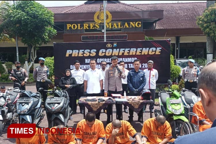 Polres Malang Ungkap 45 Kasus Curanmor, Satu Pelaku Beraksi di 33 TKP