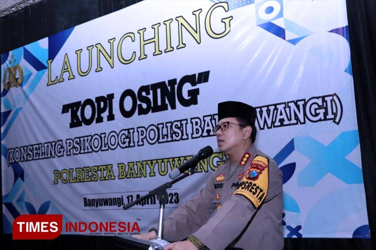 Tingkatkan Kualitas Psikologi Anggota, Polresta Banyuwangi Launching Kopi Osing