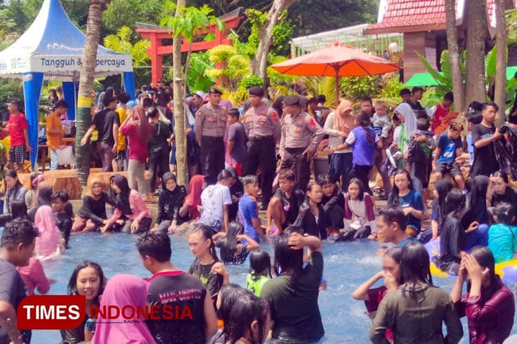 Ramai Kunjungan, Polres Bondowoso Pantau Sejumlah Tempat Wisata