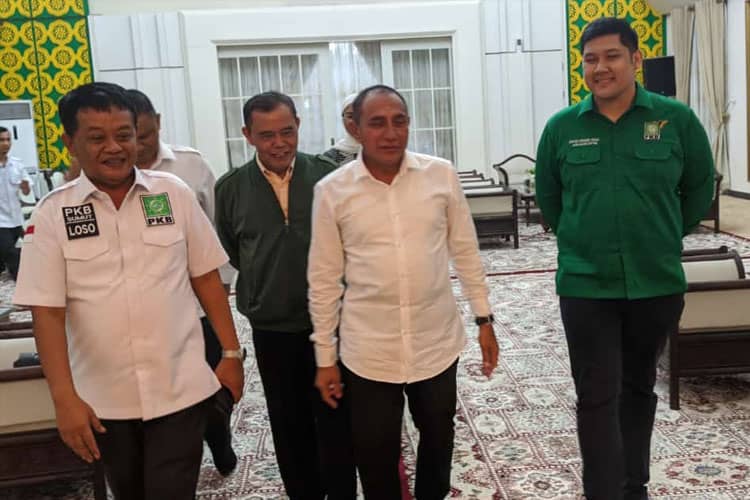 Maju Dapil Sumut 1, Jubir PKB Ini Silaturahmi dengan Gubernur Sumut 