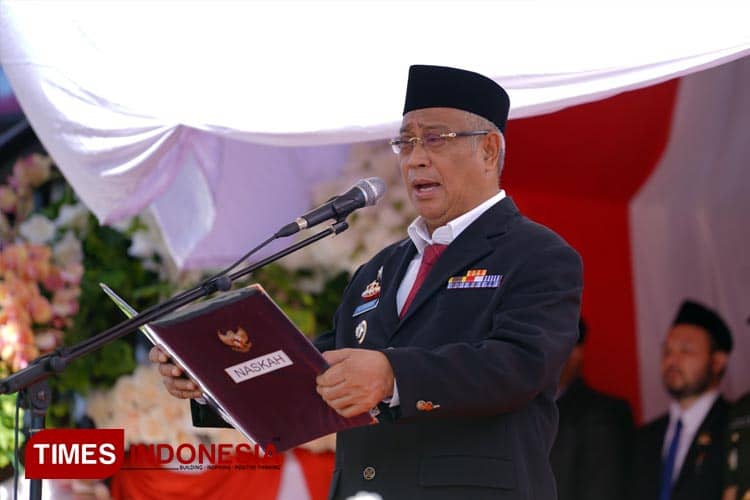Pimpin Upacara HUT Ke-20 Pemkot, Wali Kota Tidore Ungkap Capaian Keberhasilan