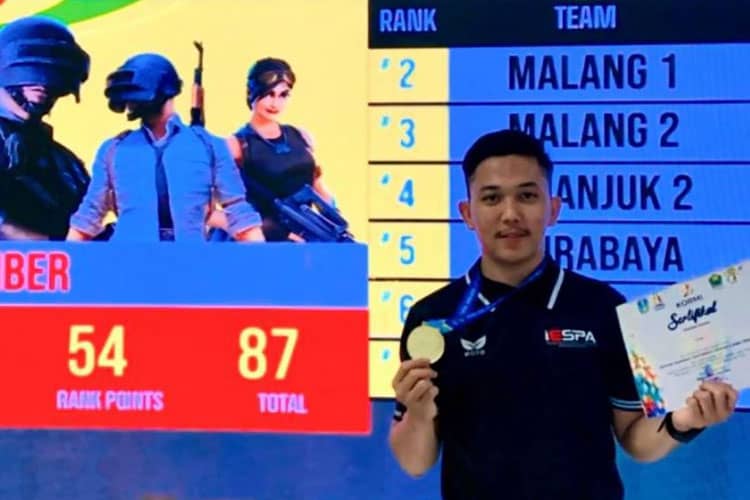 Mahasiswa Inspiratif dari Universitas Muhammadiyah Jember Mencetak Prestasi di Kejuaraan Forda Jatim Cabor Esport