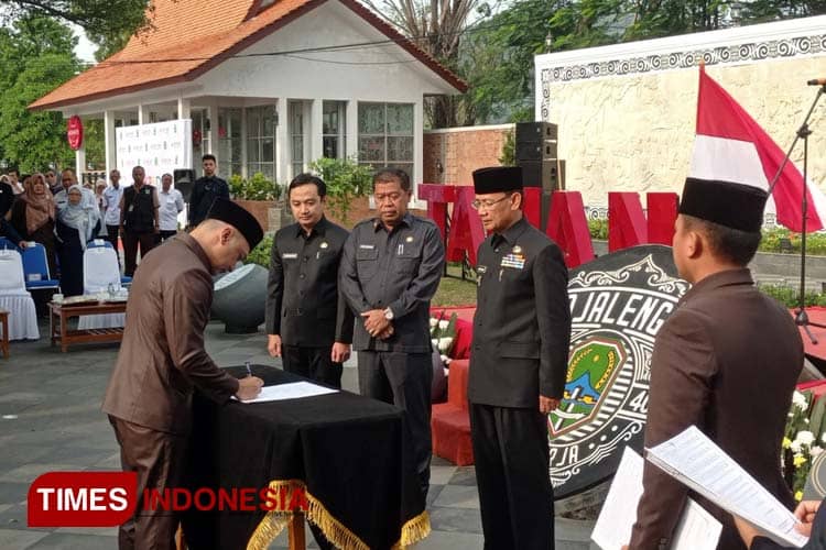 Taman Sejarah Jadi Saksi Bisu 45 Pejabat Pemkab Majalengka saat Diambil Sumpah