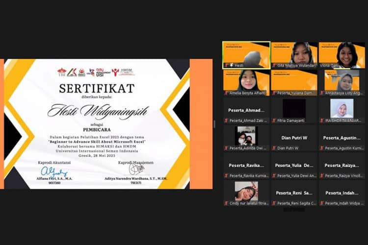 Tingkatkan Kompetensi Mahasiswa UISI, Kolaborasi HIMA Manajemen dan HIMA Akuntansi Gelar Pelatihan Excel 