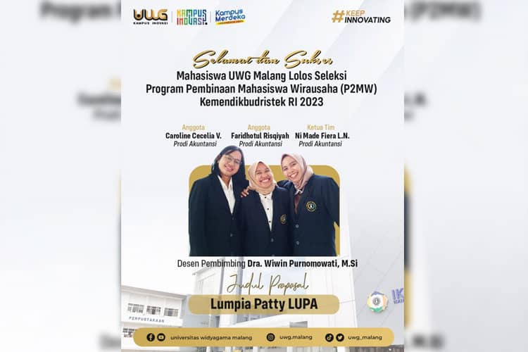 Proposal Tim Lumpia Patty LUPA Lolos Pendanaan P2MW Kemendikbud Diktiristek 2023