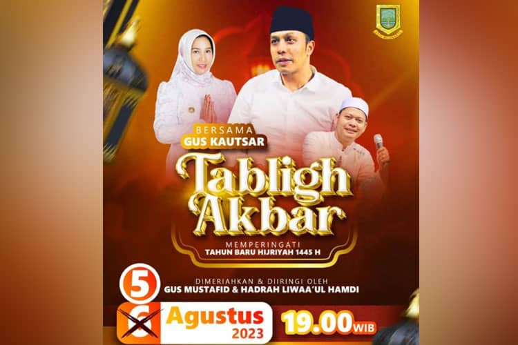 Peringatan Tahun Baru 1445 H, Kota Mojokerto Gelar Tabligh Akbar bersama Gus Kautsar