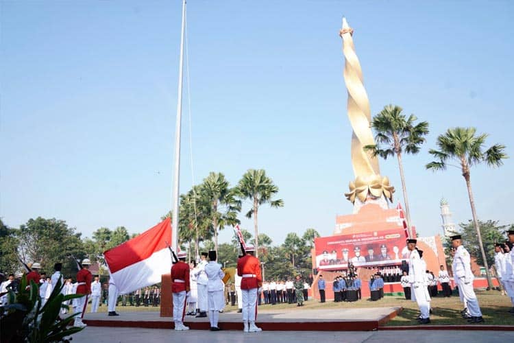 Upacara Peringatan HUT RI Dipusatkan di Alun-alun Wiraraja Kota Mojokerto