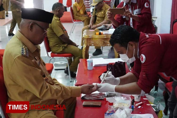 Wali Kota Tidore hingga Sekda Kompak di Aksi Donor Darah
