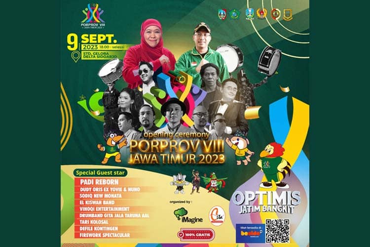Gubernur Jatim Undang Masyarakat Meriahkan Opening Ceremony Porprov VIII Jatim