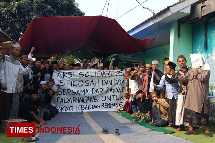 Tolak Geothermal, Masyarakat Padarincang Gelar Istighosah dan Doa Bersama