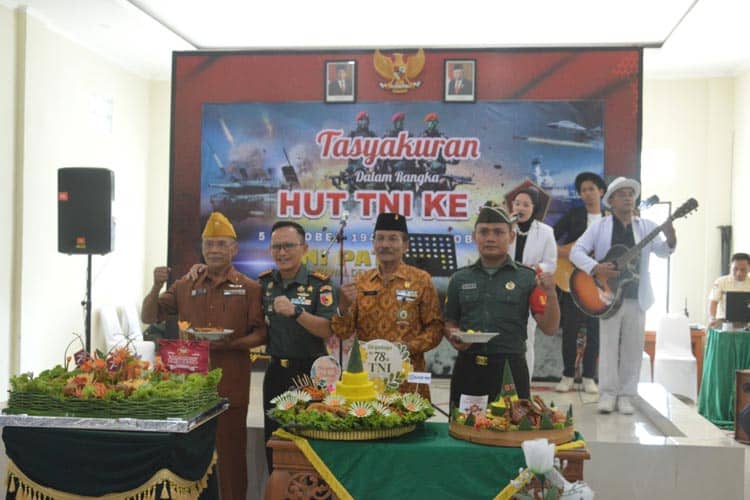 Kodim 0802/Ponorogo Merayakan HUT ke-78 TNI Tahun 2023 dengan Syukuran