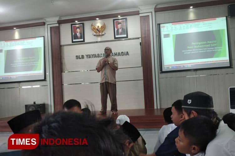 Tausiah Maulid Nabi di SLB Yayasan Bahagia Kota Tasikmalaya; Teladani Prinsip 5 M