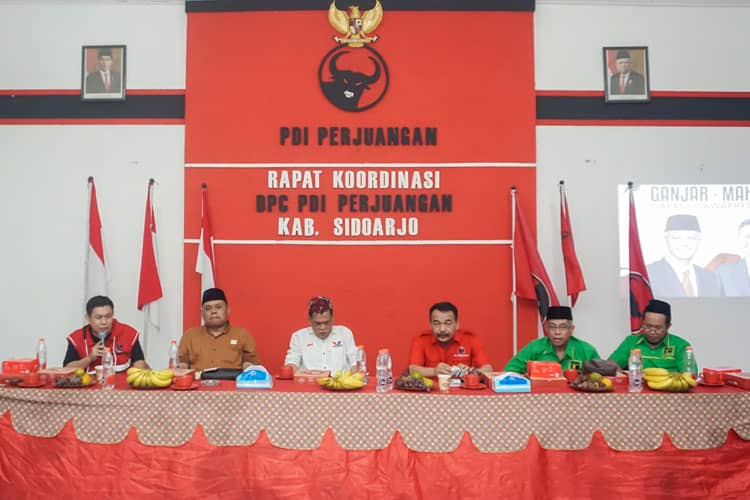 PDIP Gerakkan Lokomotif Partai Koalisi Menangkan Ganjar-Mahfud di Sidoarjo