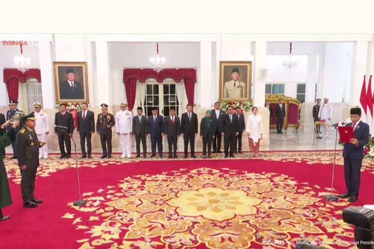 Presiden Jokowi Lantik Jenderal TNI Agus Subiyanto sebagai Panglima TNI