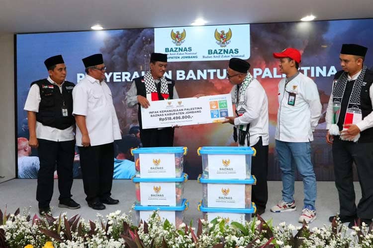 Komitmen Dukung Kemerdekaan Palestina, Baznas Jombang Salurkan Donasi Capai 500 juta