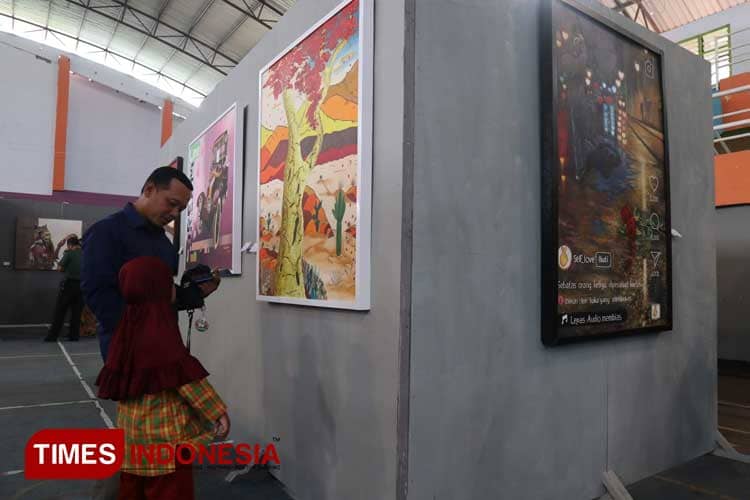 Pelukis Jombang Sejukkan Tahun Politik dengan Pameran Lukisan