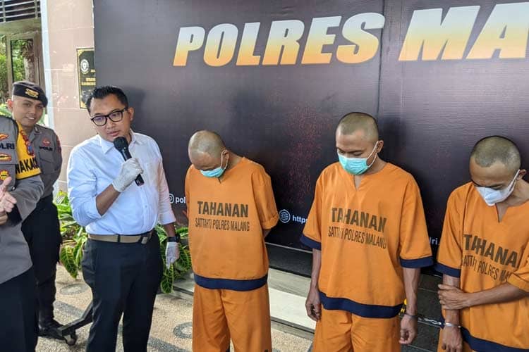 Rugikan Masyarakat, Komplotan Pengoplos Gas Elpiji Subsidi Diringkus Polres Malang