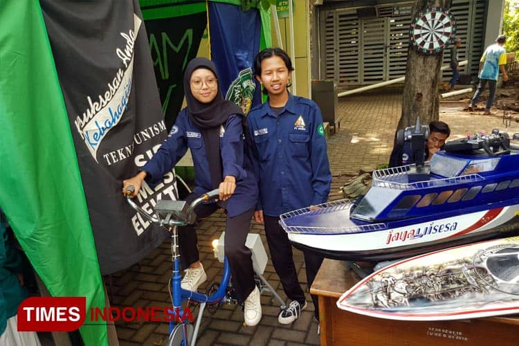 Melihat Sepeda Statis Penghasil Listrik Buatan Mahasiswa Unisma