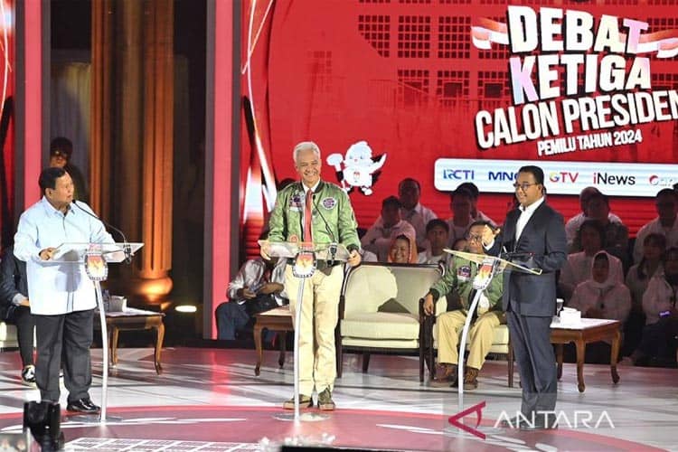 INFO GRAFIS: Jawaban Capres pada Debat Ketiga