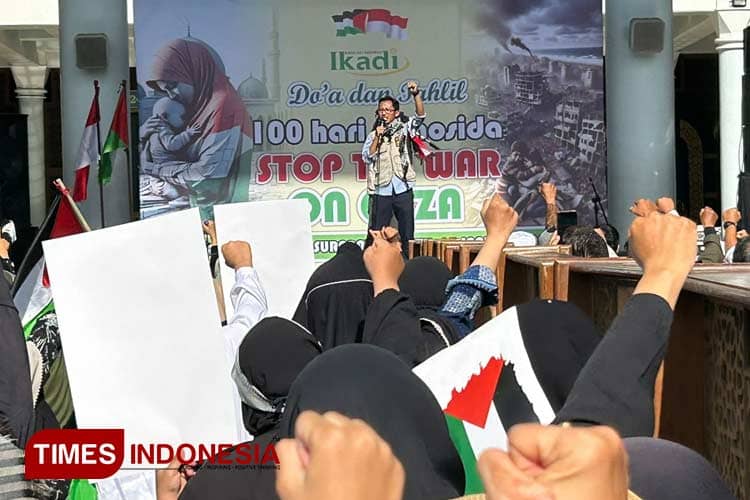 IKADI Jatim Bersama Lintas Forum Gelar Doa dan Tahlil 100 Hari Genosida Palestina