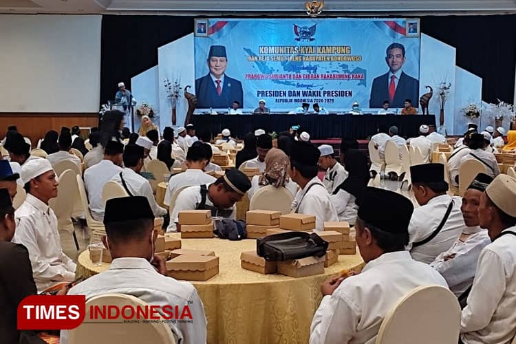 500 Kyai Kampung di Bondowoso Sepakat Mendukung Prabowo-Gibran