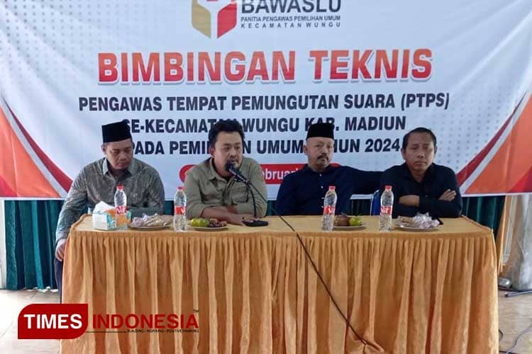 Bimtek PTPS se-Kecamatan Wungu Asah Kemampuan Pengawasan Pemilu di Madiun
