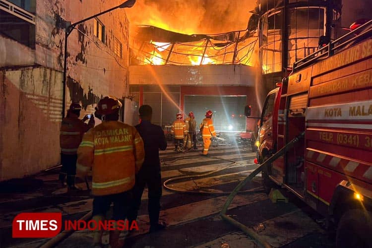 Gudang Ekspedisi Shopee Kota Malang Terbakar, Kerugian Capai Rp500 Juta