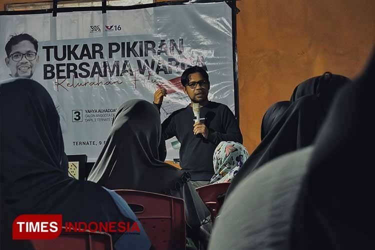 Menutup Masa Kampanye, Yahya Alhadad Menggelar Tukar Pikiran Bersama Warga