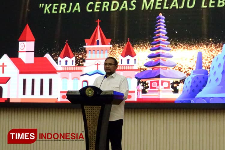 Buka Rapat Kerja Bersama Seluruh Ditjen Bimas, Menag RI: Ini Tradisi Baik