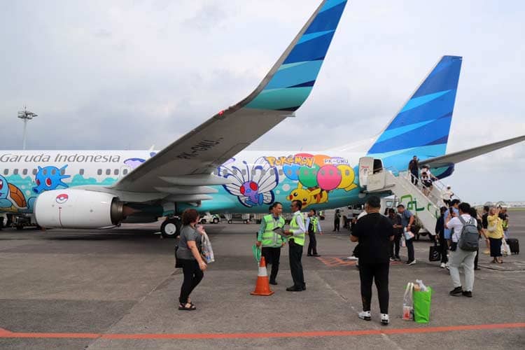 Terbaru, Pikachu Jet Garuda Indonesia Melayani Penerbangan Jakarta-Bali, Catat Waktunya!