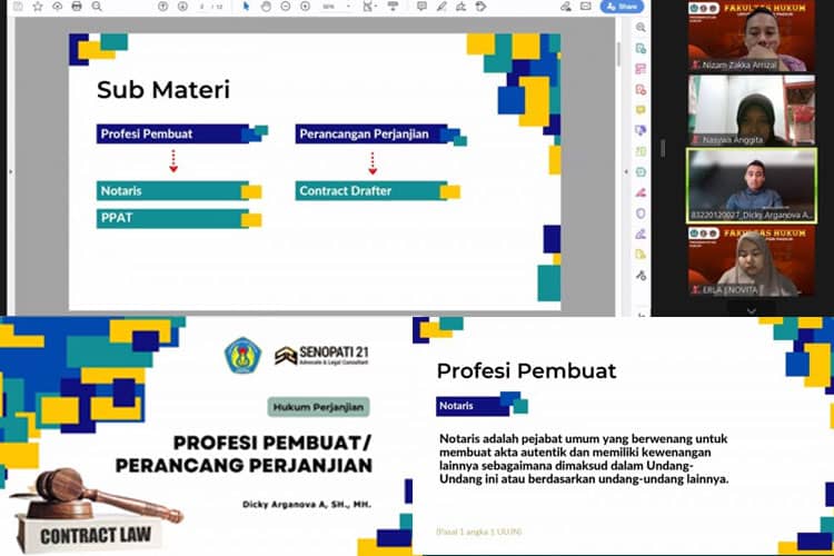 Perdalam Hukum Perjanjian, Mahasiswa FH Unipma Ikuti Kuliah Tamu